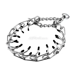 Collier étrangleur pour chien en métal avec gourmette, Pet supplies, 62cm