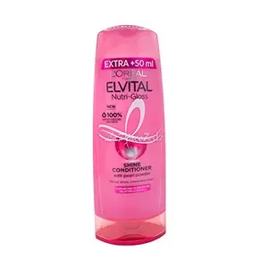 Après-shampoing brillance pour cheveux ternes, A la poudre de perle, Nutri-gloss, Elvital, L'Oréal, 250 ml