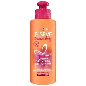 Crème sauveuse de pointes  pour cheveux long abimès, Soin sans rinçage, Dream long, Elseve, L'Oréal, 200ml