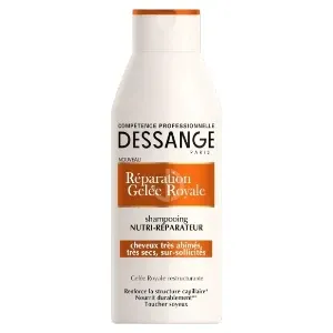 Shampoing pour cheveux très abîmés secs sur-sollicités, Réparation Gelée Royal, Dessange