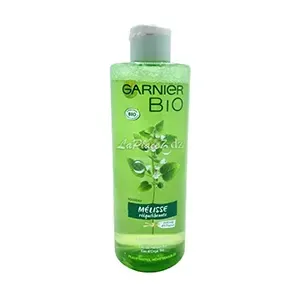 Eau micellaire pour peaux mixtes, même sensibles, Mélisse rééquillibrante, Garnier bio, Garnier, 400ml