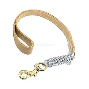 Laisse pour chien en cuir avec ressort , 72cm