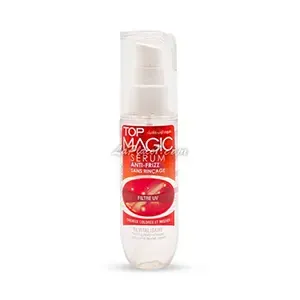 Sérum anti-frizz sans rinçage pour cheveux colorés et méchés, Top Magic
