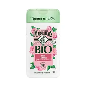 Gel douche rafraîchissant Bio au rose sauvage, Le Petit Marseillais