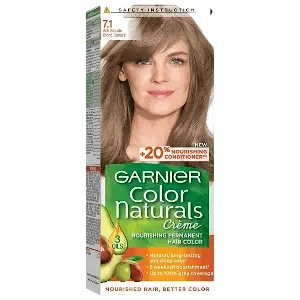 Coloration pour cheveux, Color naturals crème, Garnier, 7.1 Blond cendré