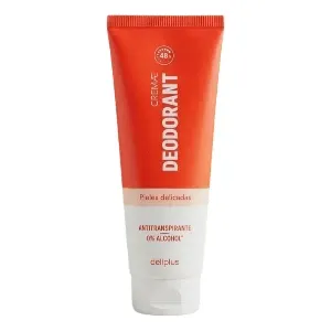 Crème déodorante pour peaux délicates, Anti transpirant 48h, Sans Alcool, Deliplus, 75ml