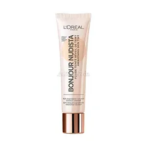 BB Crème fluide teinté réveil de teint, Bonjour nudista, L'Oréal, 30ml, Méduim clair