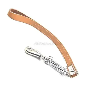 Laisse pour chien en cuir avec ressort, 69 Cm