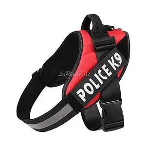 Harnais pour chien en tissu, Grand chien, Police K9, XL
