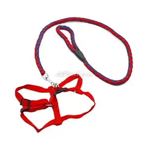 Harnais et laisse pour chien en tissu, Petit chien, 100cm