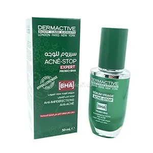 Sérum pour visage Acné-Stop,  Anti-Imperfections et nti-Acné, Probio-Bha, Hypoallergénique, Sans parfum, Dermactive, 30ml