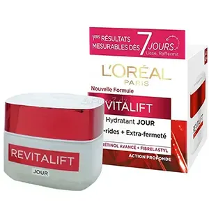 Soin de jour hydratant anti-rides et extra-fermenté, Pro-rétinol et Elasti-peptides, Action profonde, Multi-lift, Revitalift, L'Oréal, 50ml