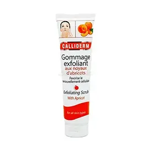 Gommage exfoliant visage aux noyaux d'abricots pour tous types de peaux, Calliderm, 125g