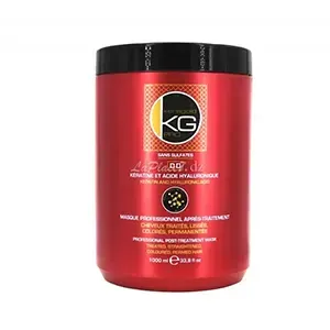 Masque professionnel après-traitement sans sulfates à la kératine et acide hyaluronique pour cheveux traités, lissés, colorés et permentés, DD, Keragold