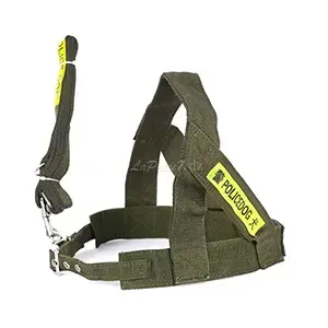 Harnais et laisse pour chien en tissu, Gand chien, Police dog, Pet Supplies