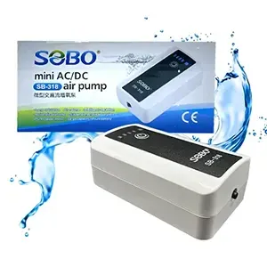 Pompe à air sans fil avec batterie pour aquarium, Sobo, SB-318, 1w